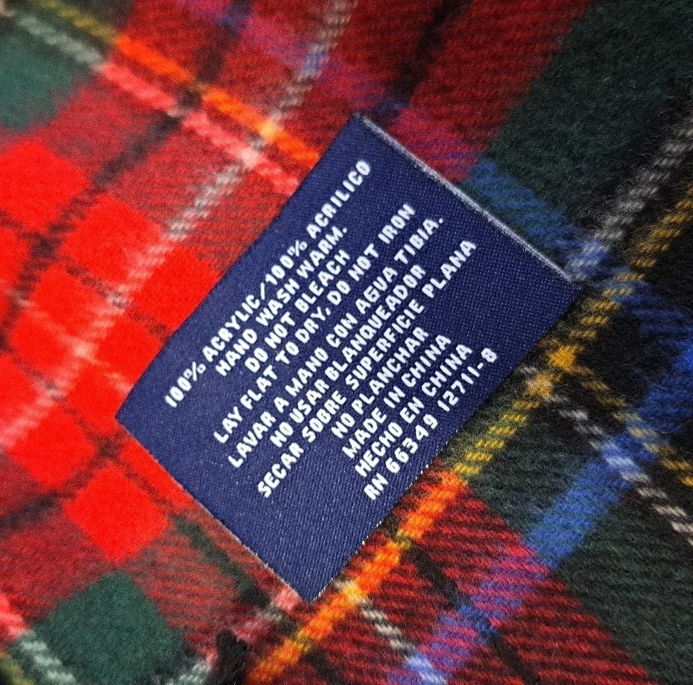 2 FOR 20 SALE St John's Bay Plaid Scarf